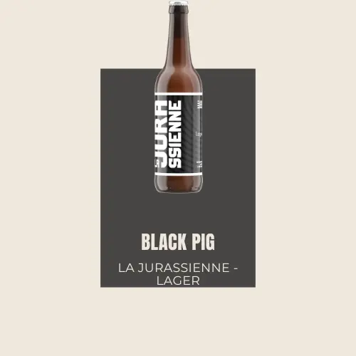 Black Pig La Jurassienne Lager