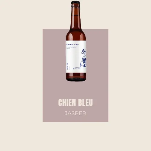 Chien Bleu Jasper Grisette Blanche